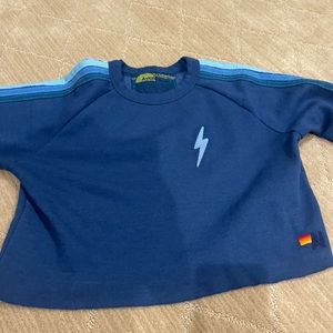 Aviator Nation Boyfriend Crop Sweater